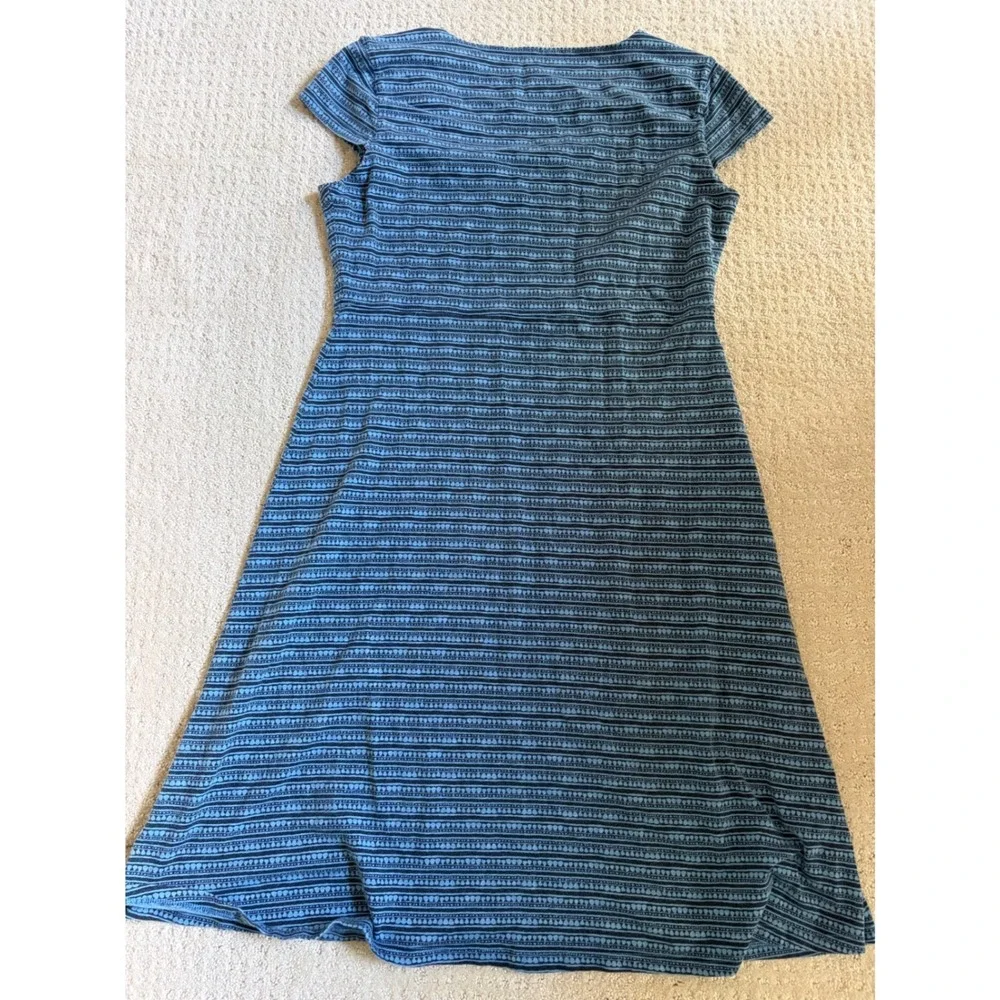 Toad&Co Dress Womens Medium Blue Patterned Gorpcore A-Line